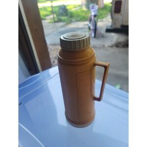 Vintage Gold Colored Thermos